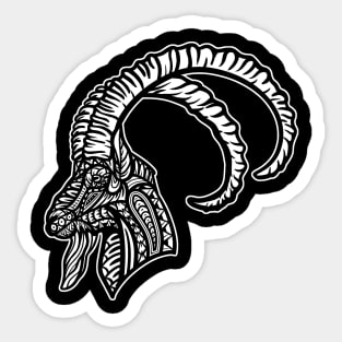 Ibex Goat Tribal Sticker